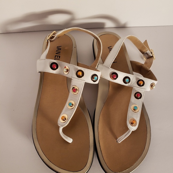 vaneli white sandals